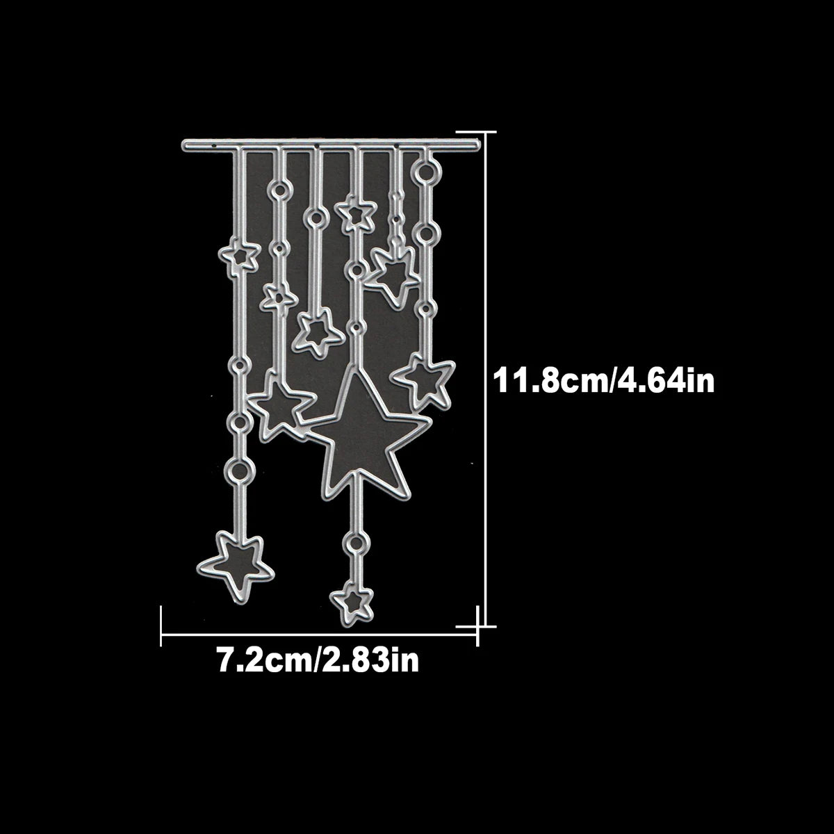 Snijmal Lovely Stars Rand voor Scrapbooking en Kaartdecoratie