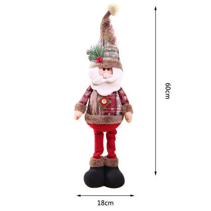 Kerst pop rendier sneeuwman kerstman tafel decoratie ornament