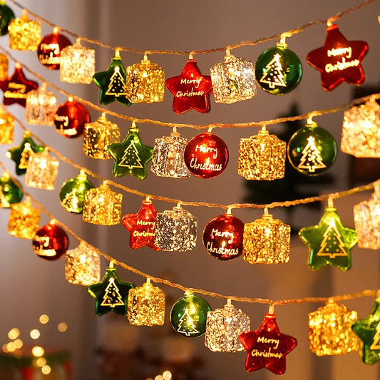 Kerstverlichting Snoer 1-3M | LED Candy Cane, Kerstman & Sneeuwpop Decoratie