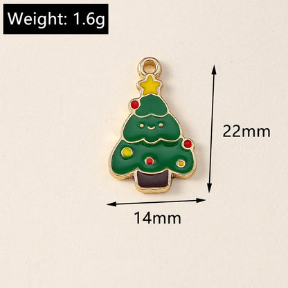 Kersthanger voor ketting of armband – set van 20 vrolijke kerstbedels