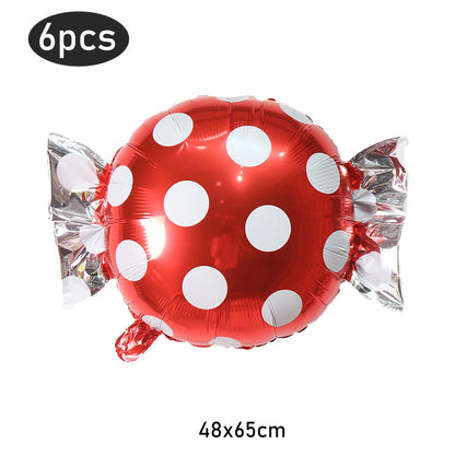 Opblaasbare kerst snoepstok en lolly folieballonnen set – feestdecoratie