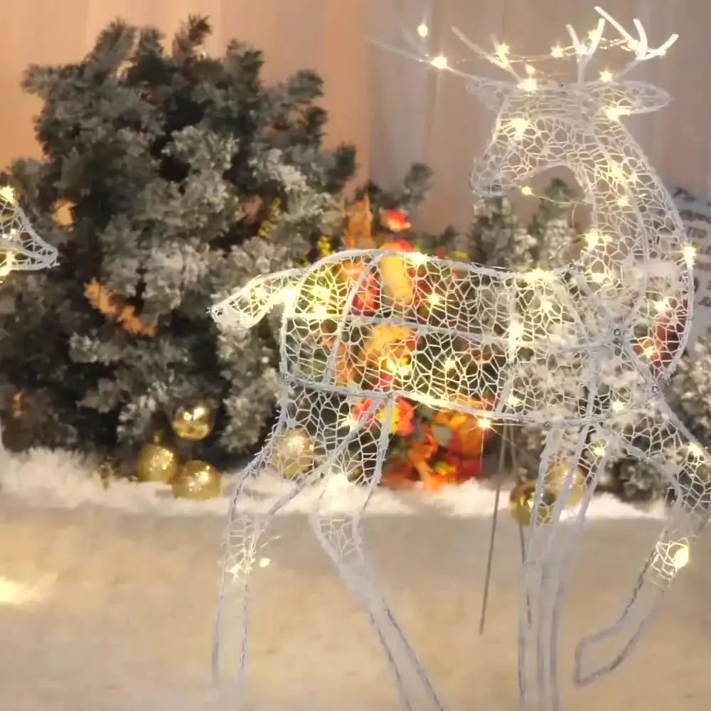 Kerst lamp rendier met LED verlichting voor tuin en interieur