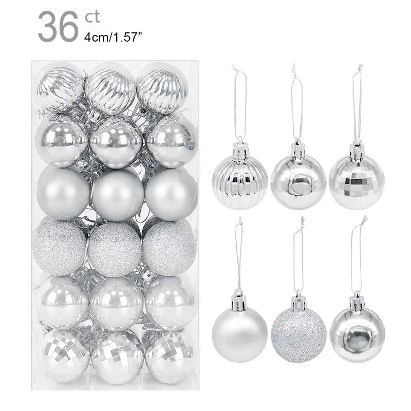 Kerstballen set glanzend en mat voor feestelijke boomdecoratie