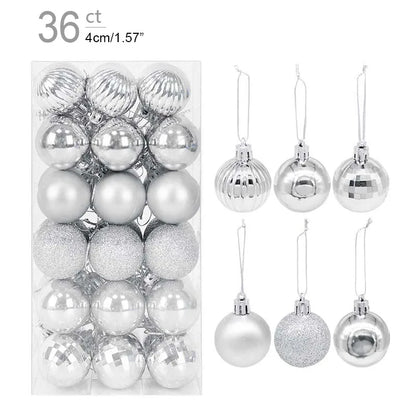 Kerstballen set glanzend en mat voor feestelijke boomdecoratie