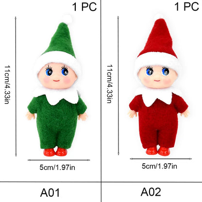 Kerst pop elf mini peuter jongen en meisje schattige cadeaus