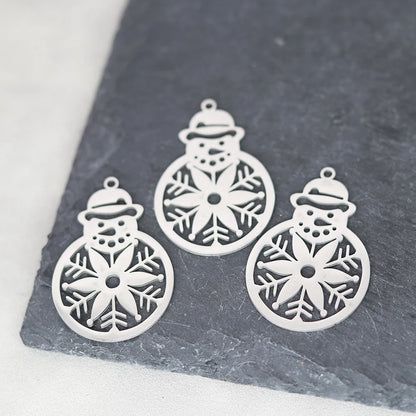 Kerst hangers sneeuwvlok rendier, bel, Kerstboom, Kerstman en meer – vele varianten - 3 stuks
