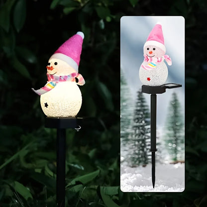 Solar Kerstverlichting Sneeuwpop – Tuinlamp op Zonne-energie IP44 Waterproof