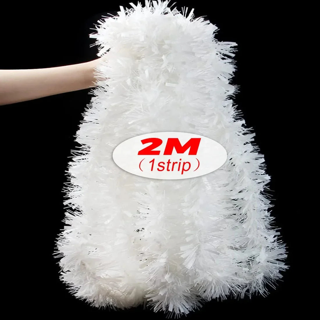 Kerst Guirlande 2 tot 20 meter Zwarte Glimmende Lint Guirlande Decoratie