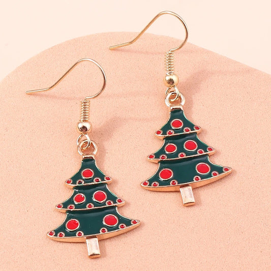 Kerst Oorbellen – Feestelijke oorbellen met Kerst design voor Dames - 022