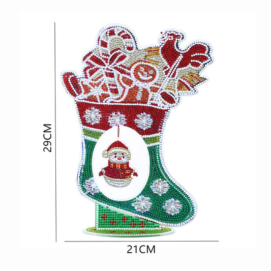 Diamond Painting Tafelornament kerstdecoratie acryl verlichtend kunstwerk - DZ692