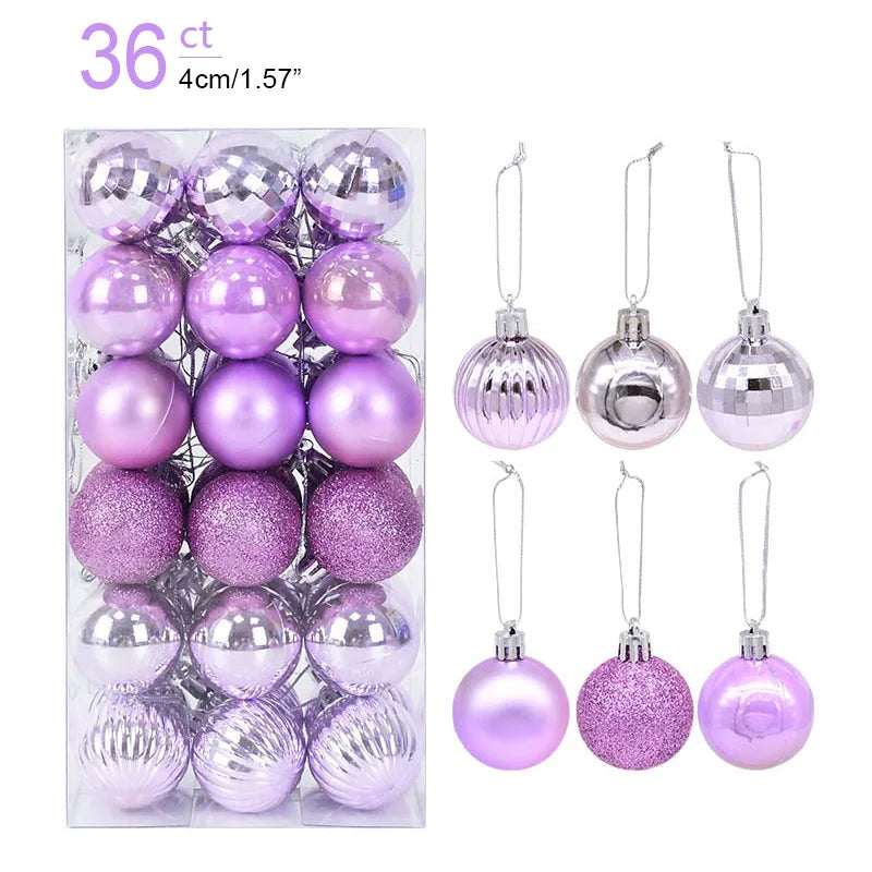 Kerstballen set glanzend en mat voor feestelijke boomdecoratie