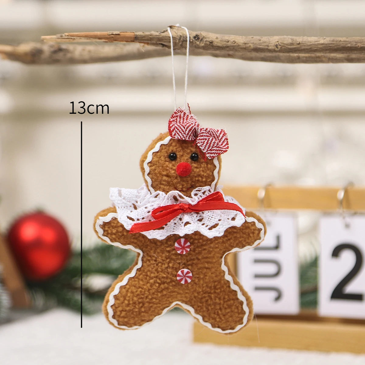 Kerst pop lange benen – schattige gingerbread hanger voor feestelijke decoratie