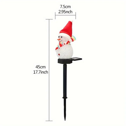 Solar Kerstverlichting Sneeuwpop – Tuinlamp op Zonne-energie IP44 Waterproof