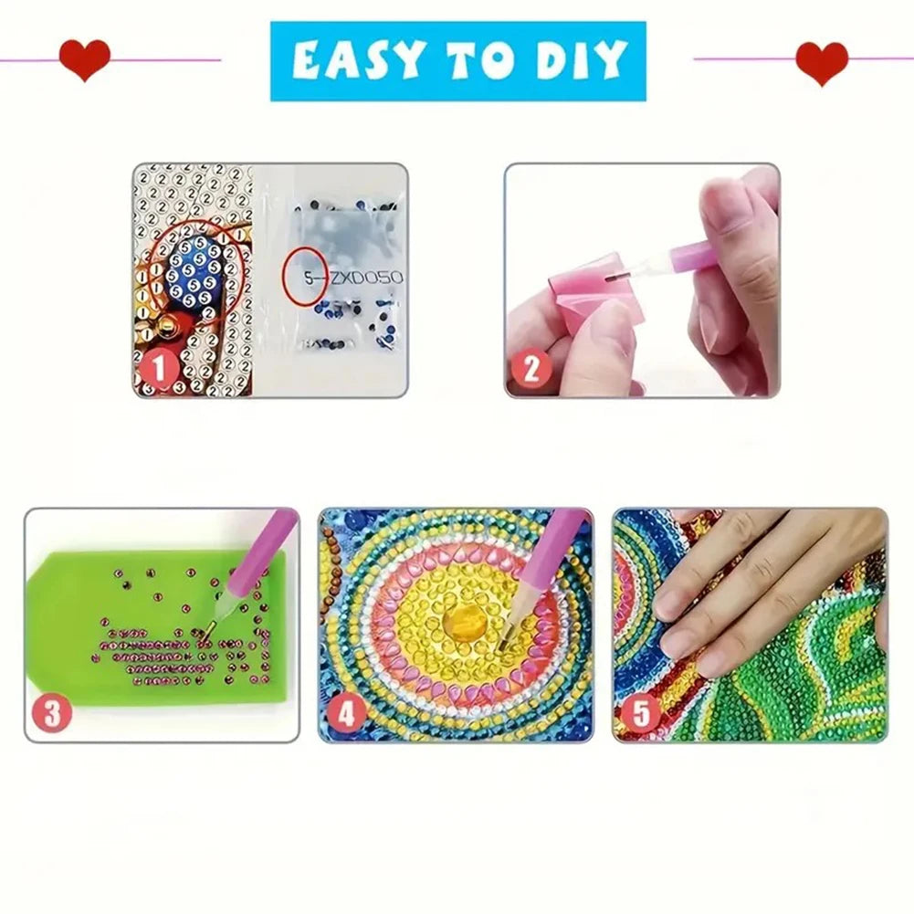 Diamond Painting Kerstkaarten dieren set – 12 luxe kerstkaarten maken