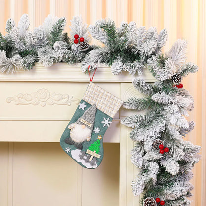 Kerstsok met Grote Capaciteit en Kerstman Pop – Sfeervolle Decoratie