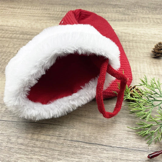 Kerstsokken alfabet breiwerk als kerstboomornament en decoratie