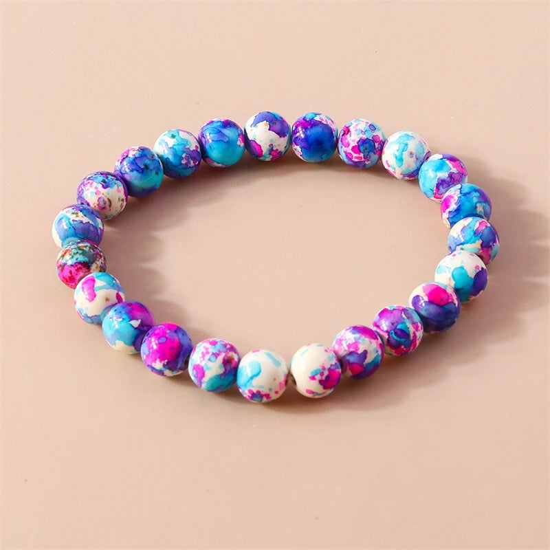 Kerst armband met kralen, rendier en kerstboom bedels voor dames