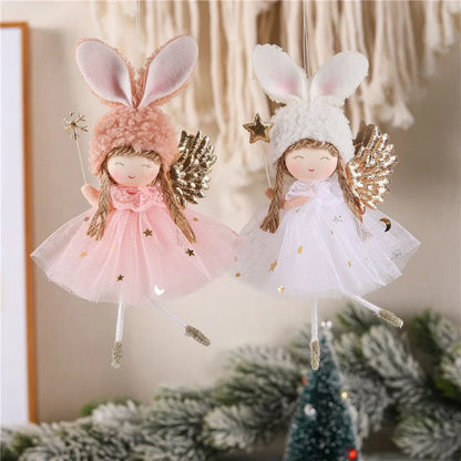 Kerst pop Engel decoratie voor kerstboom en sfeervolle woningversiering