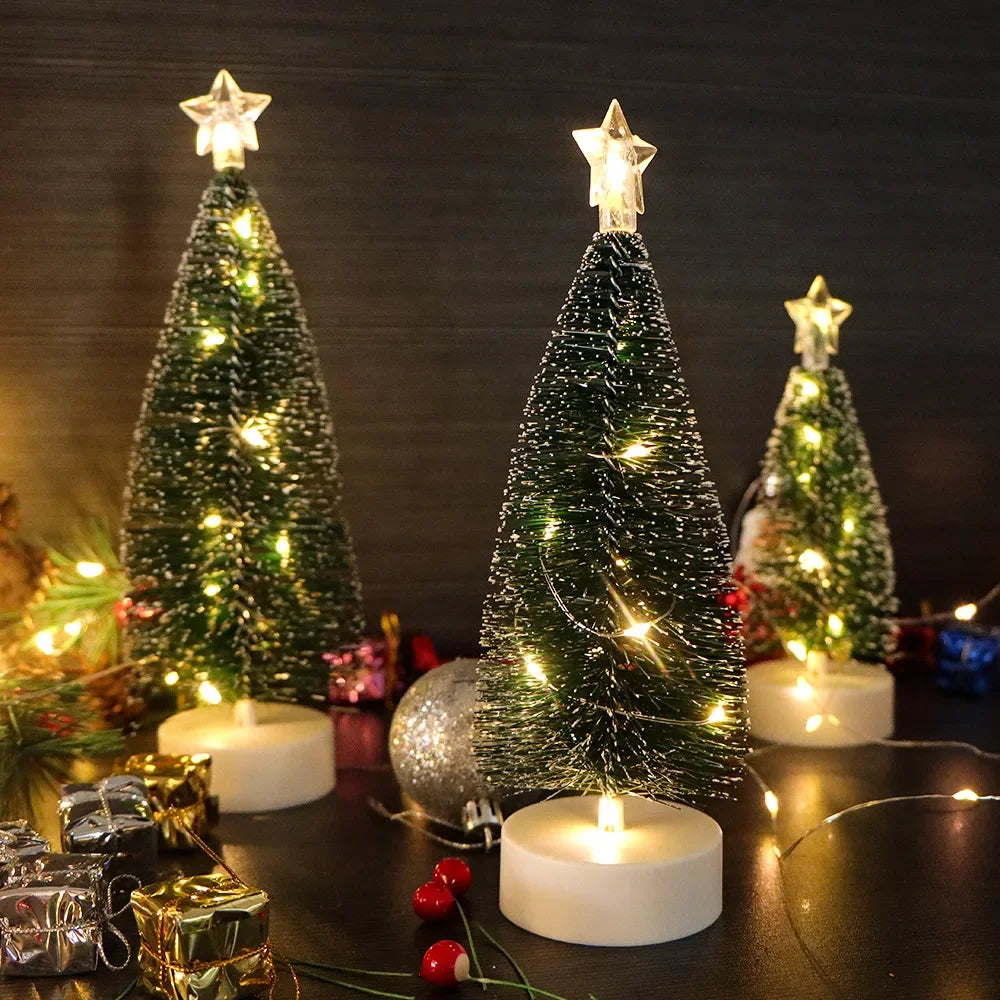 Kerst lamp mini verlichte kerstbomen met LED lichtjes – sfeervolle decoratie voor thuis en feest