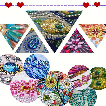 Diamond Painting Kerstkaarten dieren set – 12 luxe kerstkaarten maken