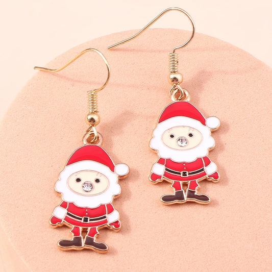Kerst Oorbellen – Feestelijke oorbellen met Kerst design voor Dames - 032