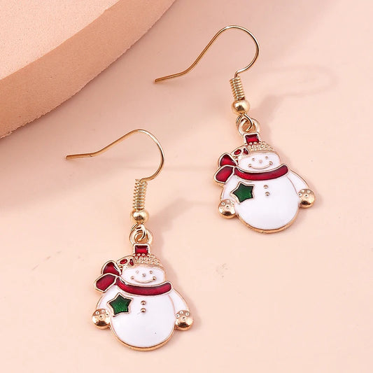 Kerst Oorbellen – Feestelijke oorbellen met Kerst design voor Dames - 047