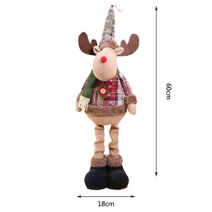 Kerst pop rendier sneeuwman kerstman tafel decoratie ornament