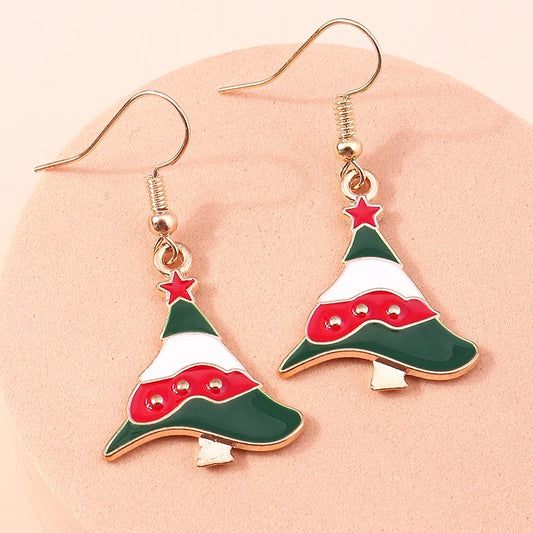 Kerst Oorbellen – Feestelijke oorbellen met Kerst design voor Dames - 037