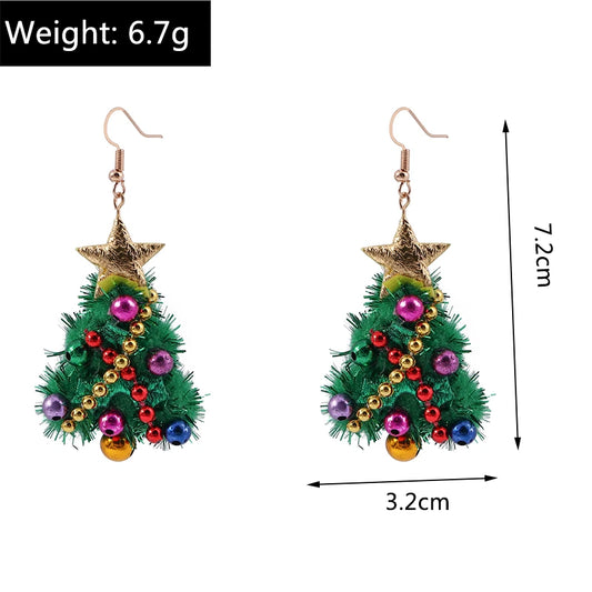 Kerst oorbellen kleurrijke hangers voor dames en meisjes
