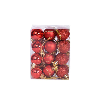 Kerstballen set 24 stuks – Luxe kerstboomversiering in rood en goud