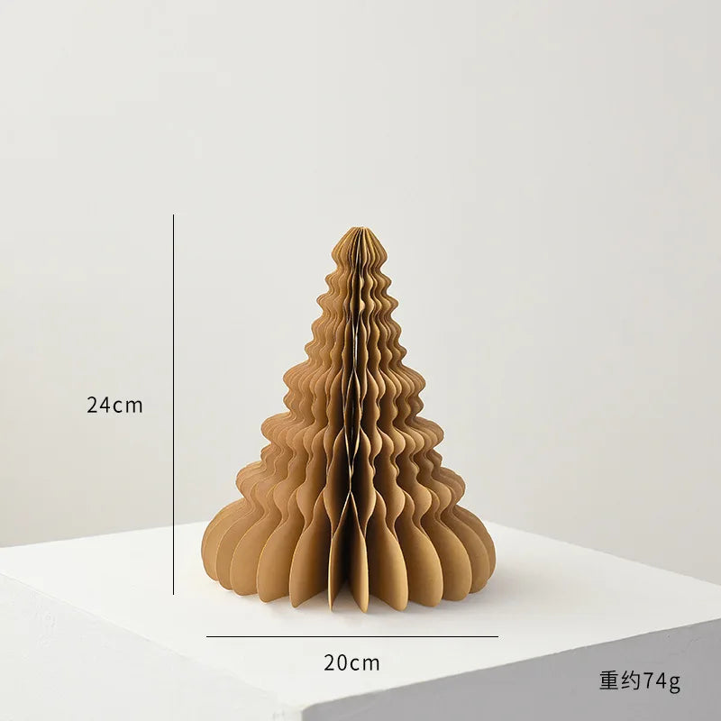 Opvouwbare Kerstboom – Mini Honeycomb Origami Kerstdecoratie van Papier