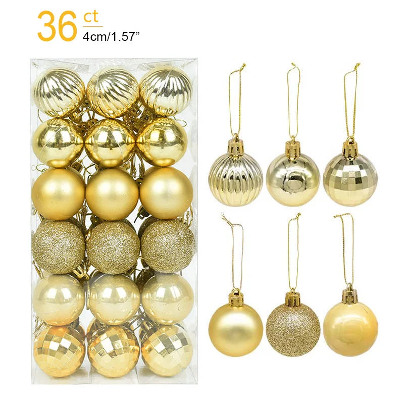 Kerstballen set glanzend en mat voor feestelijke boomdecoratie