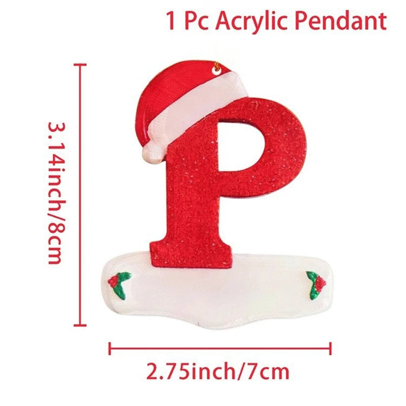 Kersthanger acryl letter decoratie Merry Christmas voor kerstboom
