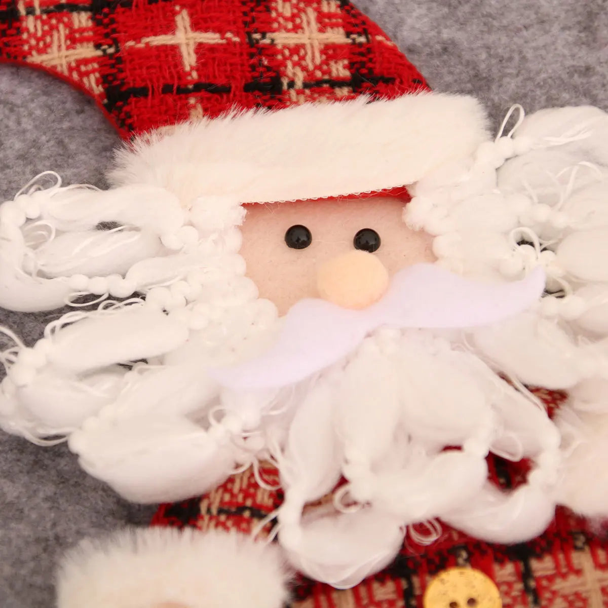 Kerstsok grote maat met rendier, kerstman en sneeuwpop – feestelijke decoratie voor het hele gezin