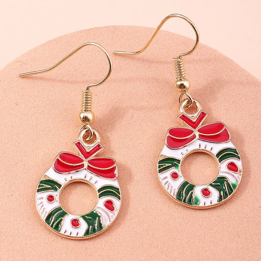 Kerst Oorbellen – Feestelijke oorbellen met Kerst design voor Dames - 040