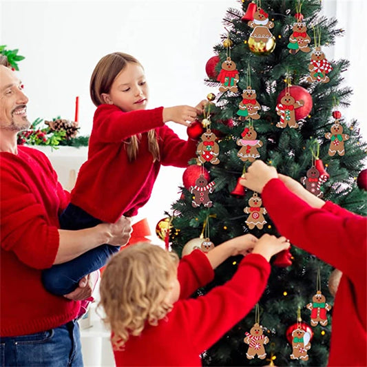 Kerst pop Gingerbread man hangdecoratie voor kerstboom