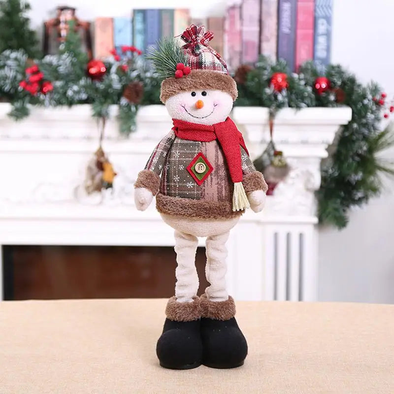 Kerst pop rendier sneeuwman kerstman tafel decoratie ornament