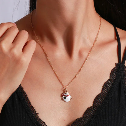 Kerst Ketting met Rendier, Belletjes en Kerstboom Hanger – Feestelijke Sieraden voor Dames