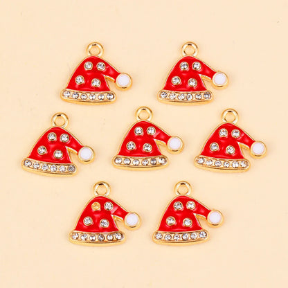 Kerst hanger Kerstman & Gingerbread set voor sieraden en decoratie - 10 stuks
