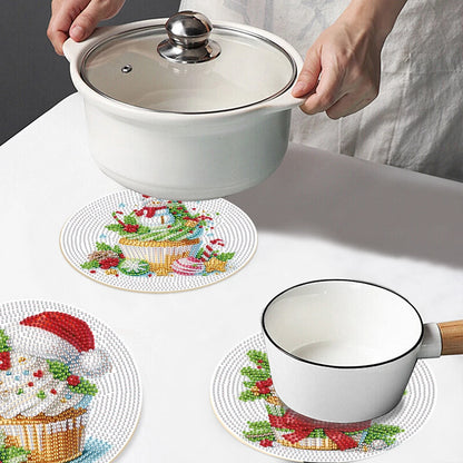 Diamond Painting Placemat Cupcake Set – Creatieve Tafelmatten voor Decoratie