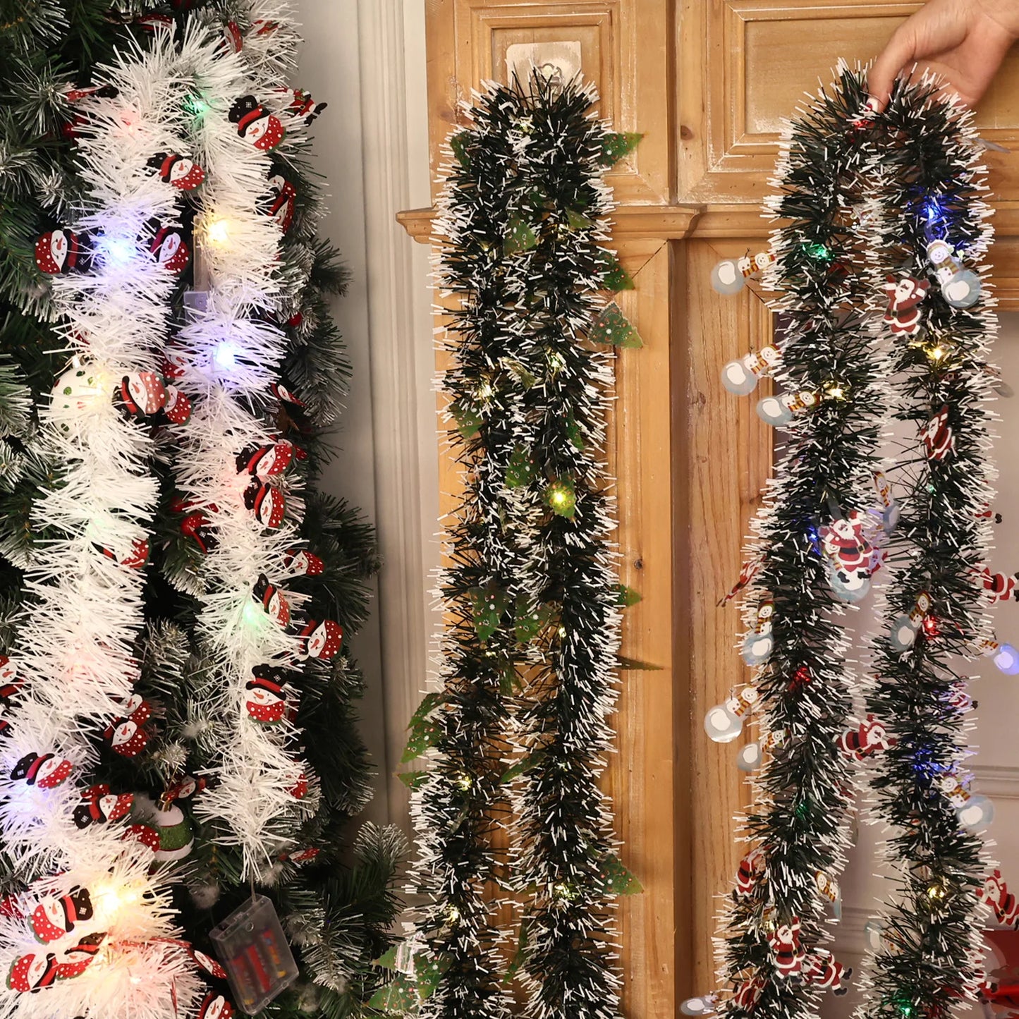 Kerst Guirlande met LED Licht voor Feestelijke Decoratie