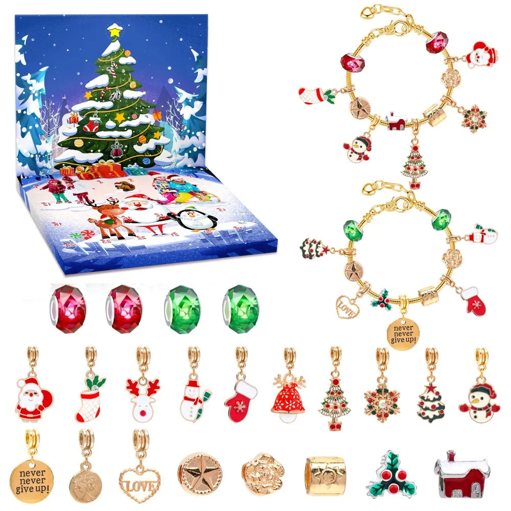 Advent kalender met 24 verrassingen – Armband en sieraden cadeaubox