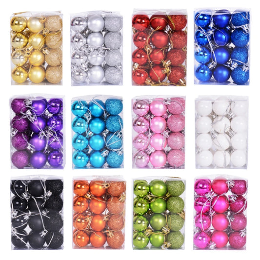 Kerstballen set 24 stuks – Luxe kerstboomversiering in rood en goud