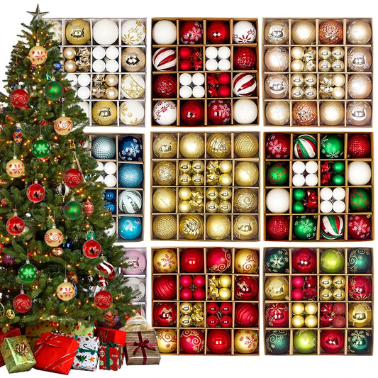 Luxe Kerstballen set met Sneeuwvlokken en Feestelijke Decoratie
