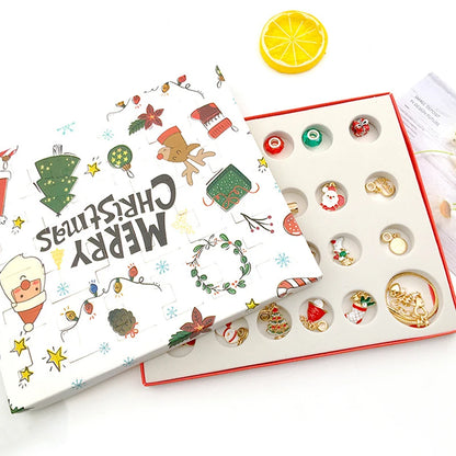 Advent kalender met 24 verrassingen – armband met kerstbedels en sieraden