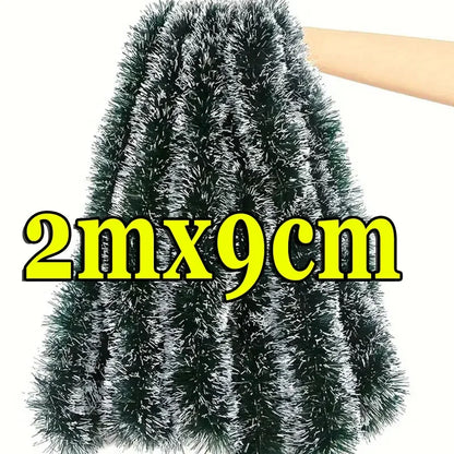 Kerst Guirlande 60 meter - Groene Lintstok Versiering voor Boom en Feest