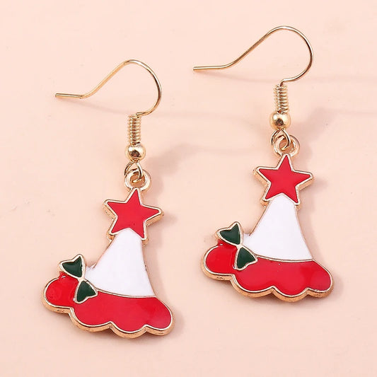 Kerst Oorbellen – Feestelijke oorbellen met Kerst design voor Dames - 042
