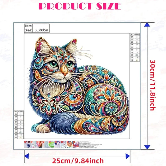 Diamond Painting Special met Speciaal Gevormde Steentjes – Canvas 30x30cm - 001