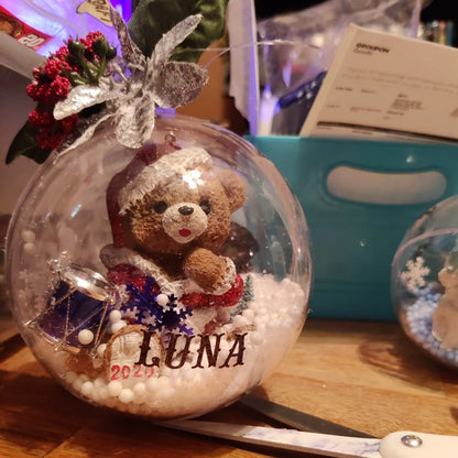 Kerstballen set transparante vulbare ballen voor boom en decoratie