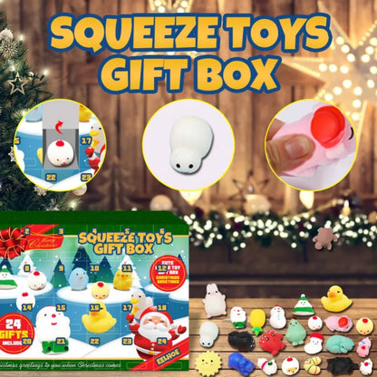 Adventkalender met 24 Squeeze Toys – Kerst Countdown Speelplezier voor Kinderen